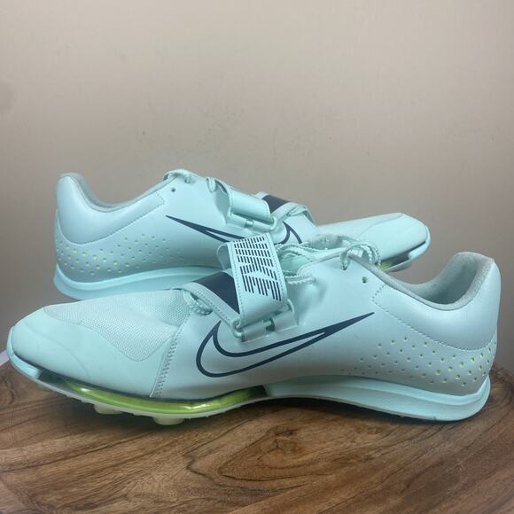 Nike Zoom Long Jump Elite Mint Foam Volt Mens Size 15 Track Spikes DR9924-300 - Picture 5 of 10